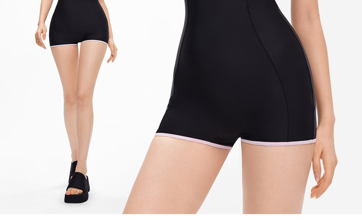 PUMA Women's One-Piece Swimsuit, Slimming And Concealing, High-Performance Racing Swimwear, Suitable for Hot Springs And Swimming Pools, Plus Size Equipment 4