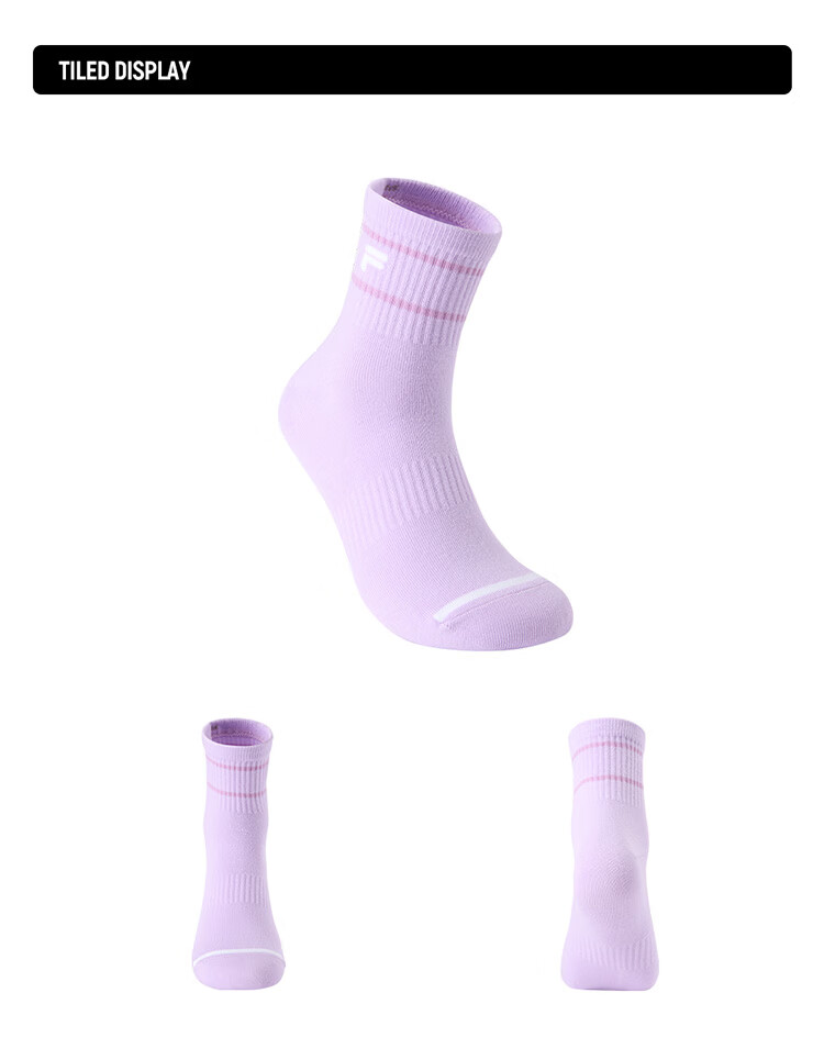 FILA FUSION Couple Mid-Waist Socks 2026 Summer Comfortable Sports Mid-Calf Socks 6