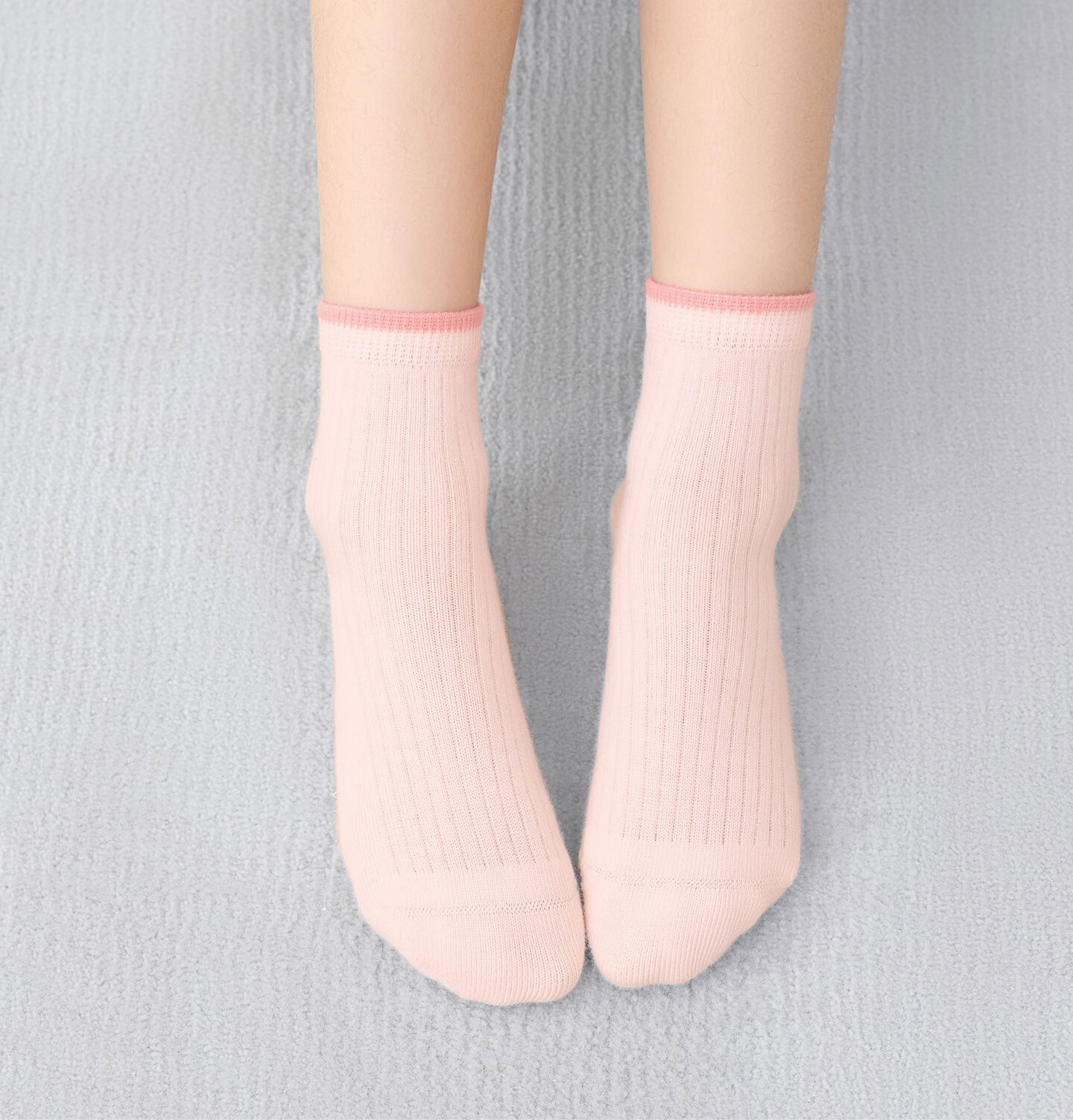 Mianzhuwu Children's Socks Girls Spring Summer Thin Breathable 100% Pure Cotton A-Class Cute Seamless Student Mid-Calf Socks 5 Pairs 22