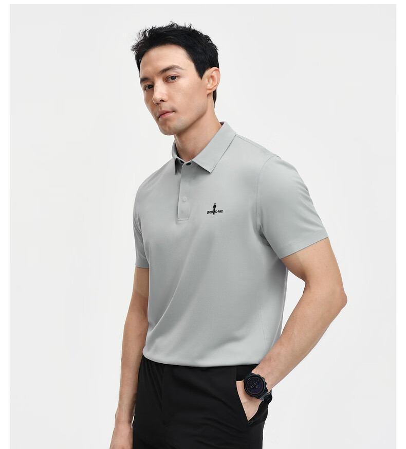 Biyinlefen [Lightweight Sun Protection POLARTEC] 2026 Summer New Men's Outdoor Casual Short Sleeve Polo Shirt 5