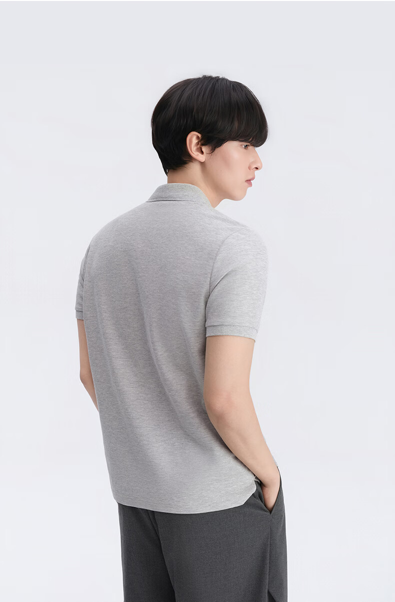 GXG Cool Quick-Dry Men's Slim Fit Polo Shirt with Spurs Embroidery Short Sleeve T-Shirt 2026 Summer New Arrival 27