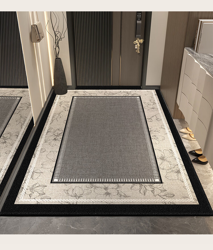 STIMANNI CITY·MANNI Modern Luxury Non-Slip Doorstep Mat Thickened Loop Pile Entrance Rug for Entryway and Shoe Changing Area 21