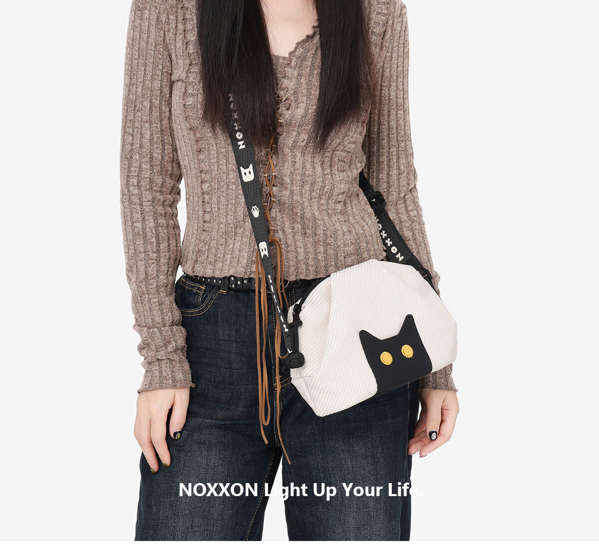NOXXON Holiday Gift Casual Niche Ultra Lightweight Underarm Shoulder Commuter Small Backpack Lightweight Crossbody Bag 13