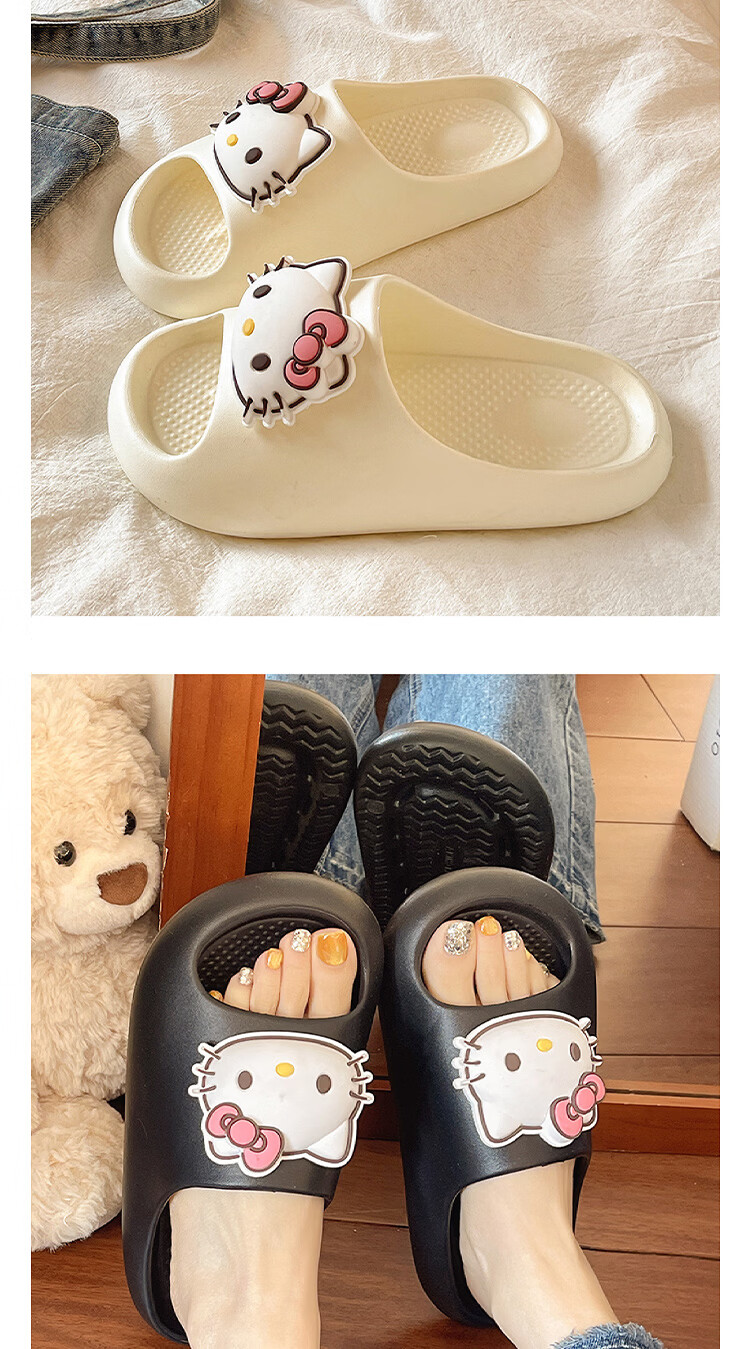 AILAIJIA Hello Kitty Collaboration Women's Home Slippers Bathroom Slippers Summer Cute Girls Slippers Pink Size 40-41 13
