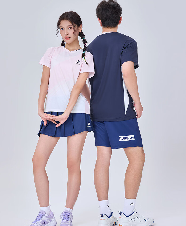 KUMPOO 26th Anniversary New Badminton Shirt Short Sleeve Comfortable Breathable K261W-1227 Women's Pink 3XL 10