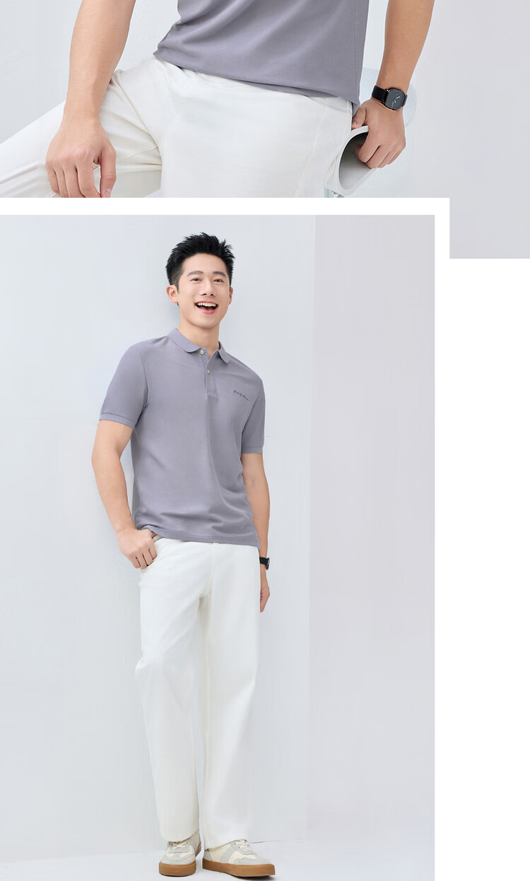 Giordano Men's Polo Shirt 2026 Summer Black Technology Antibacterial Cooling Embroidered Collar Short Sleeve Top 01016381 12