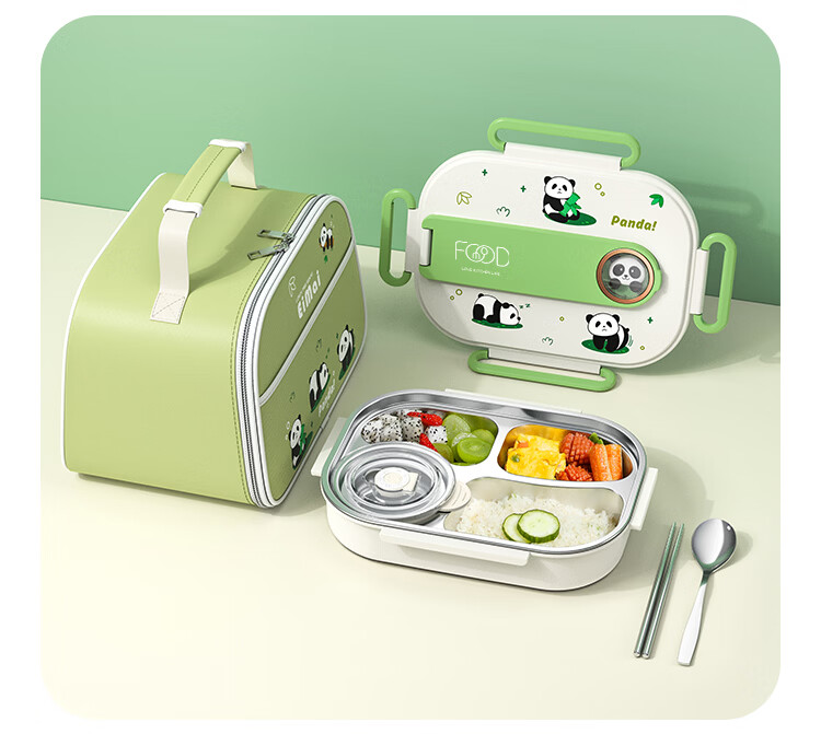 Youlunmei Children's Lunch Box for Primary School Students 6-12 Years Old 316 Stainless Steel Food Grade Insulated Bento Box with Compartments 30