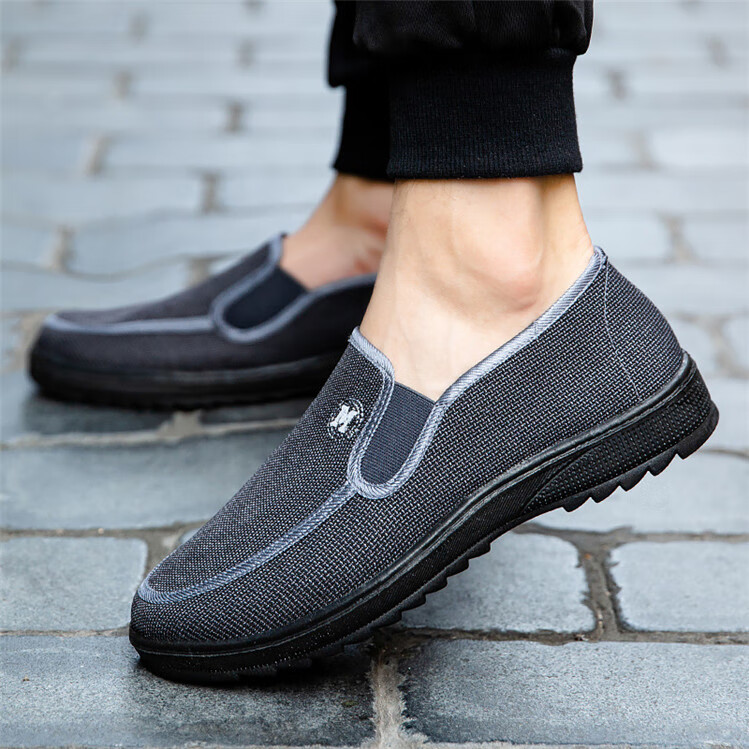 风软底防滑老人休闲老北京布鞋男款老头乐圆口道士僧侣鞋耀槪 新款