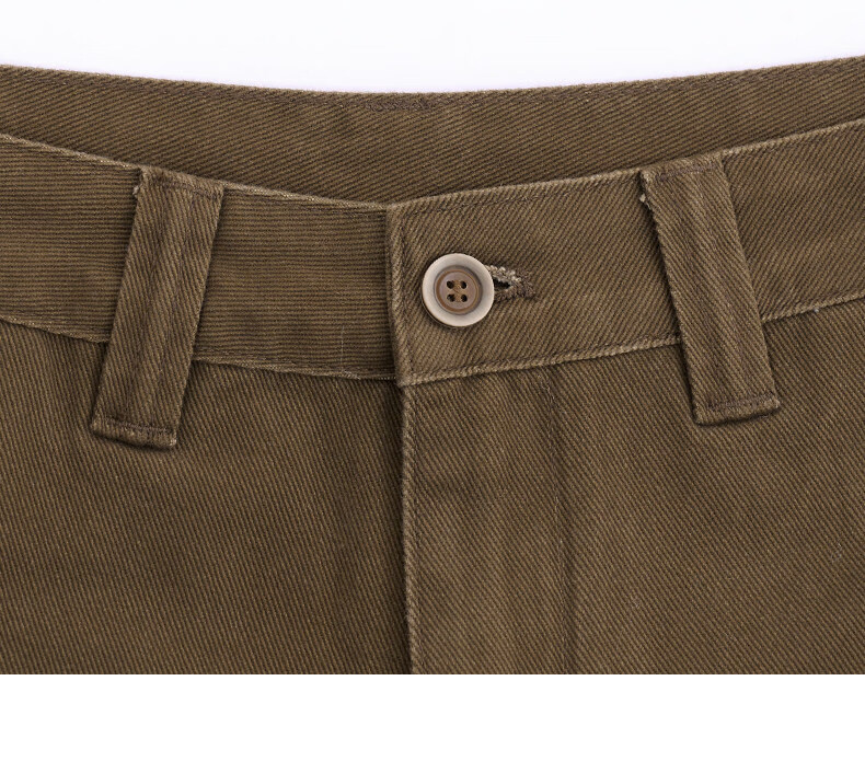 :CHOCOOLATE Women's American Style Brown Washed Curved Denim Jeans Summer Pure Cotton Slim Fit Long Pants Brown M 7
