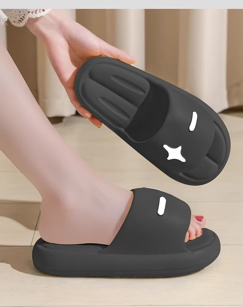 Duchen Medical Operating Room Men's Slippers 2026 New EVA Non-Slip Odor-Resistant Thick Sole Sandals Black Size 36-37 10