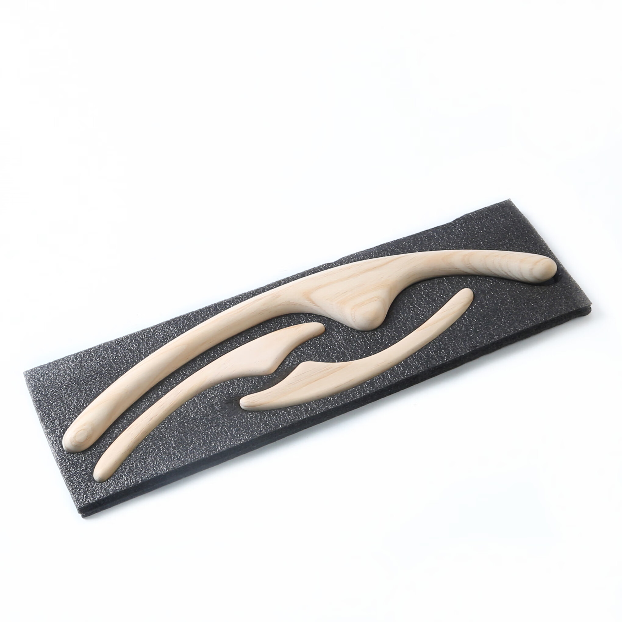 鱼跃(yuwell)同款日式桧木体雕面雕棒部美体塑形经络棒刮痧点穴按摩擀