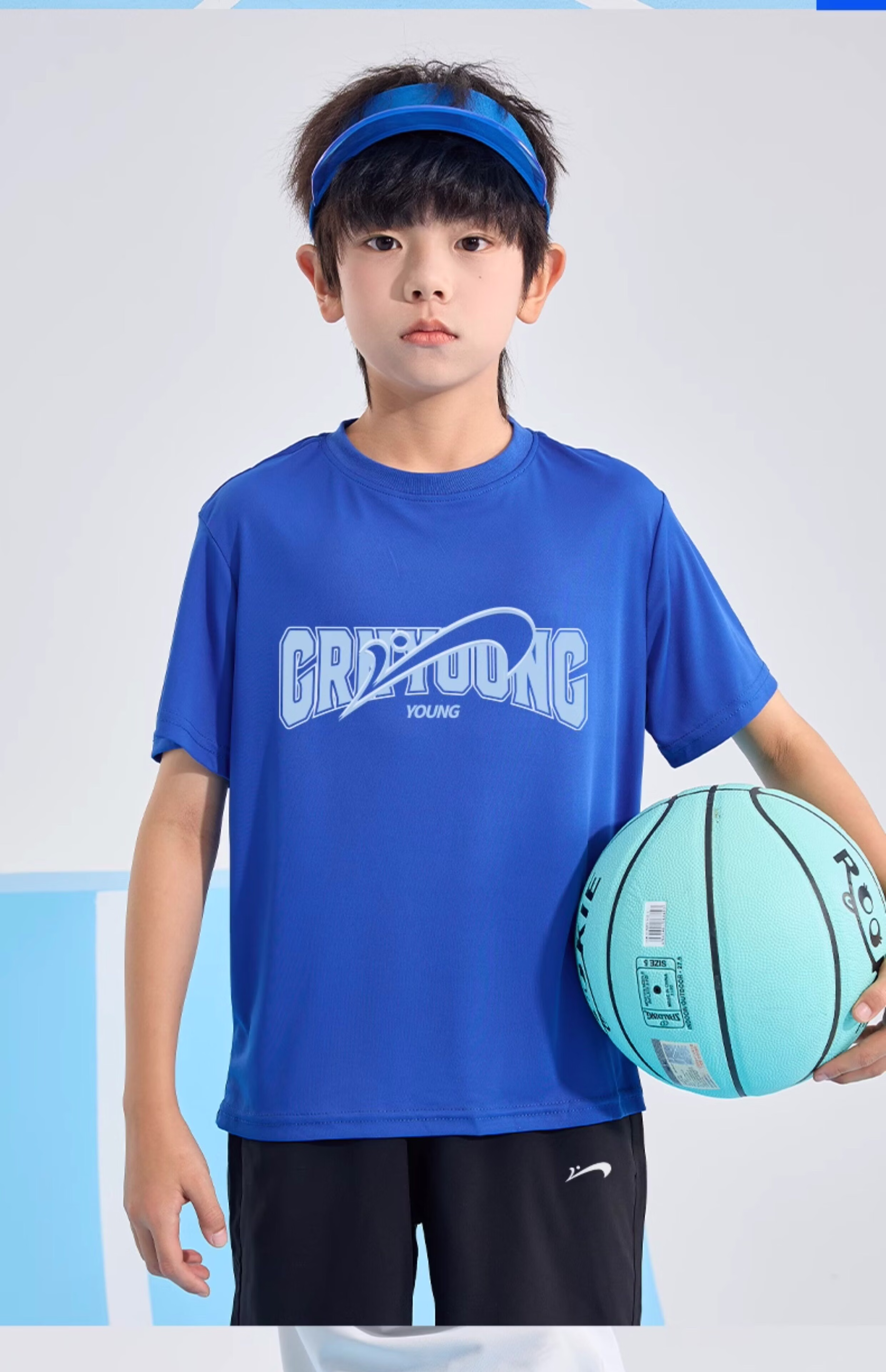Guirenniao Kids Boys Summer Thin Quick-Dry Sportswear Set Short Sleeve T-Shirt Ice Silk Youth Summer Clothing 20