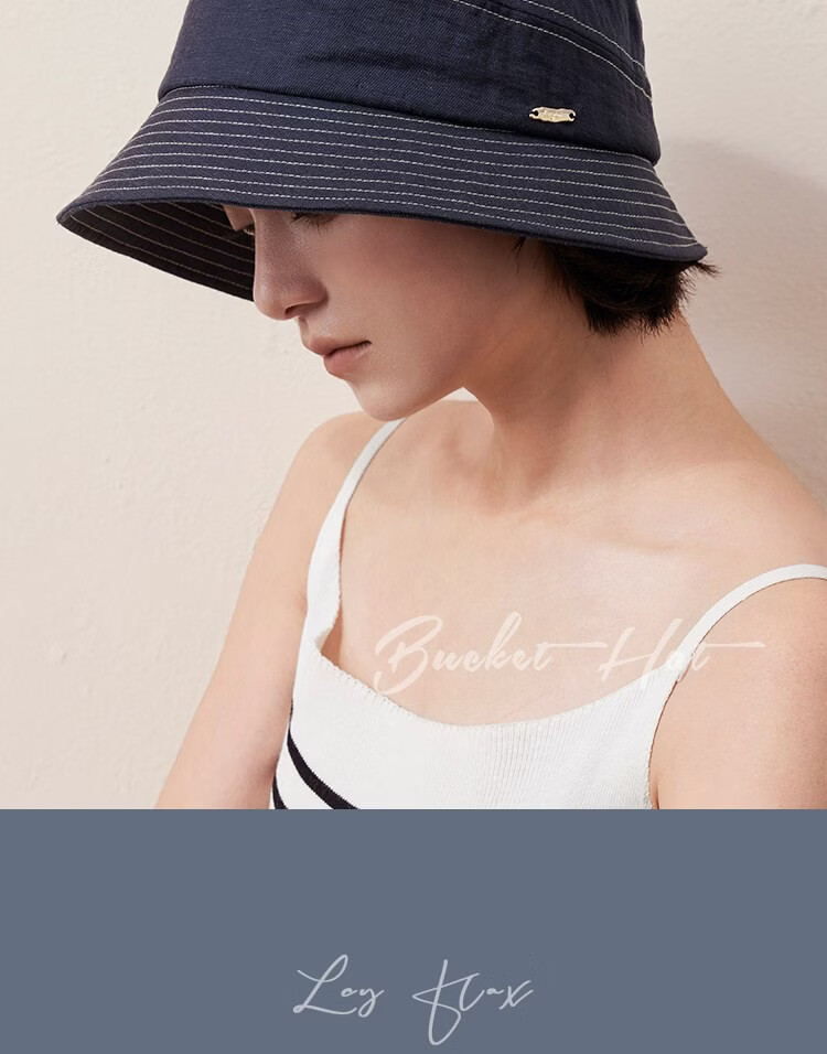 Lagur Cooling Linen "Nature's Essence" Sun Protection Fisherman Hat Small Brim Versatile Summer Sunshade New Style Off-White 18