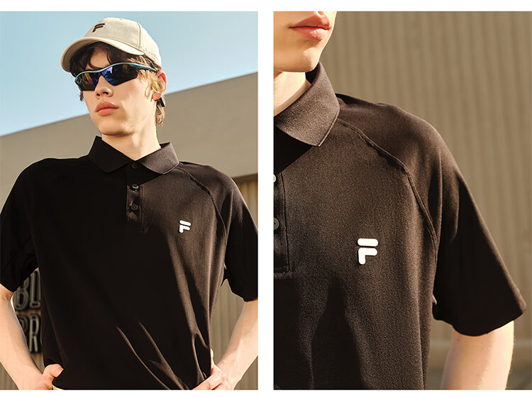FILA FUSION Men's Short Sleeve Polo Shirt 26 Summer New Cool Quick-Dry T-Shirt 7