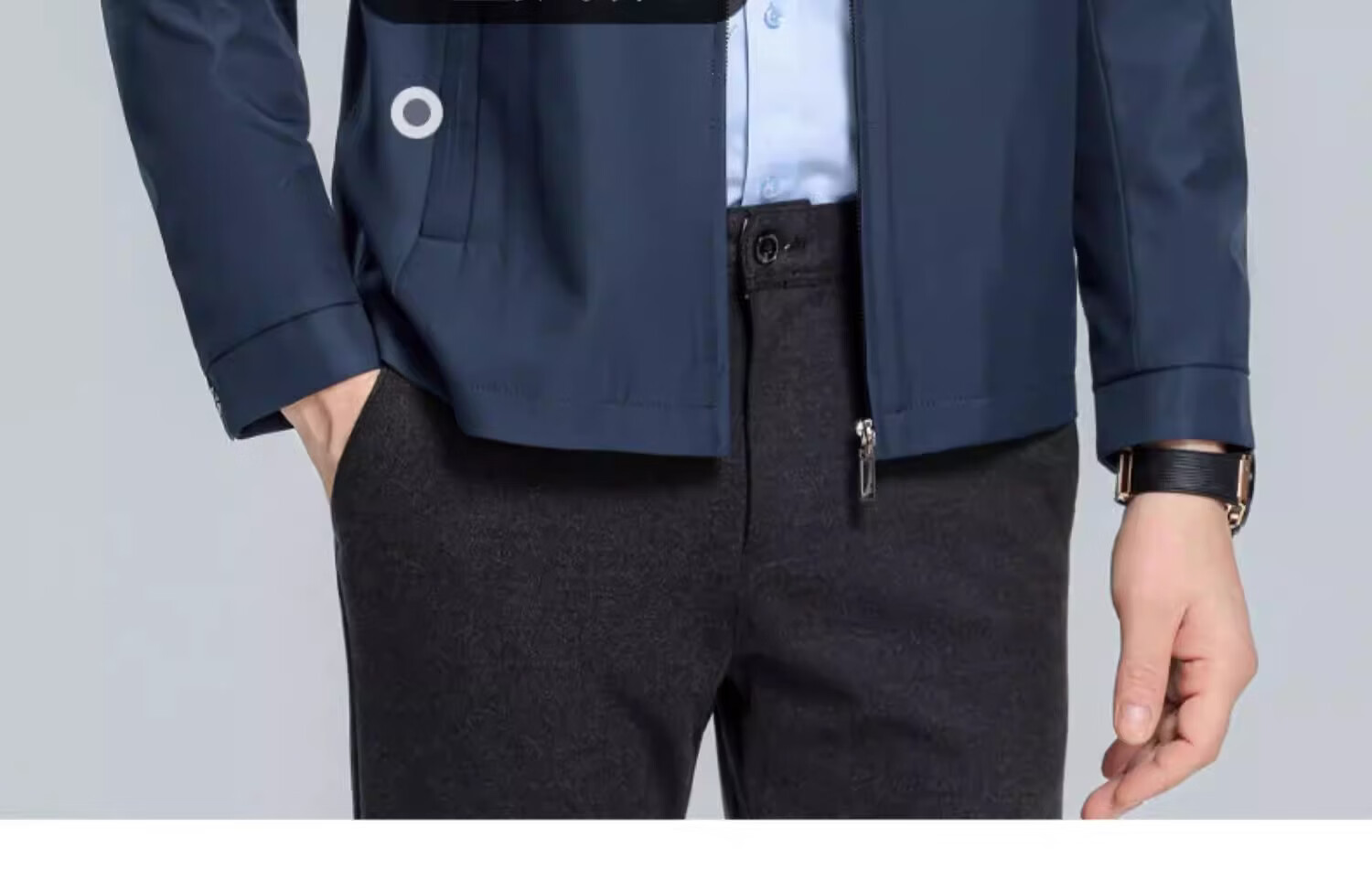 Romon Three-Proof Executive Jacket Men Spring High-End New Lapel Coat Business Official Cadet Jacket Men 8