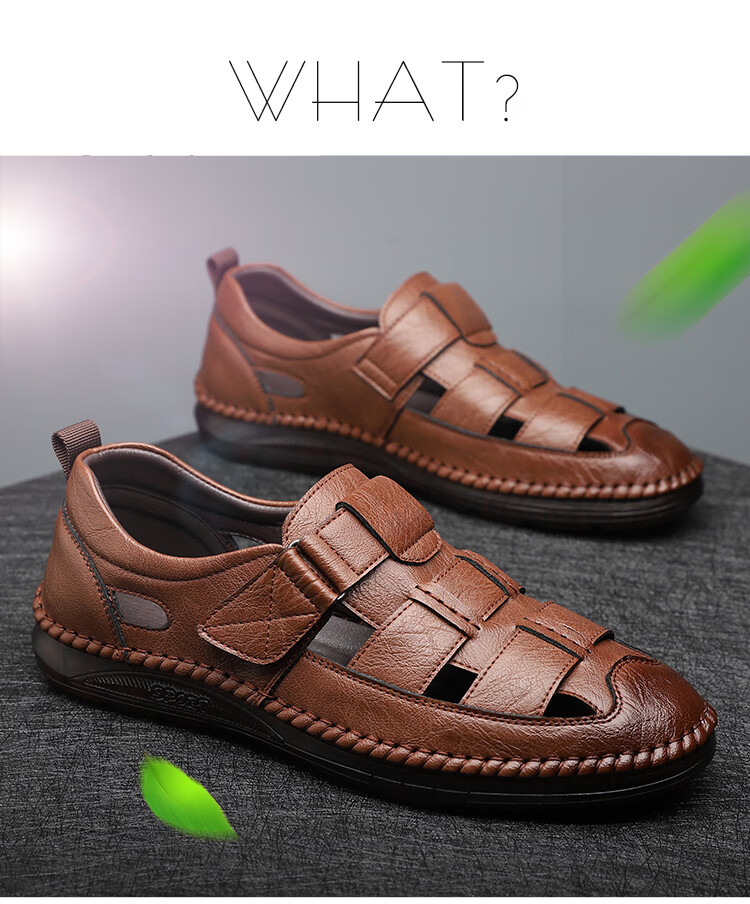 Jingzhenlianggong New Casual Sandals High-Quality Ultra-Soft Men's Breathable Sandals Wear-Resistant Non-Slip Black [Upgraded Version] Size 39 21