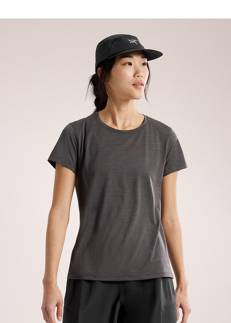 ARC'TERYX TAEMA CREW SS Breathable Women's Quick-Dry Short Sleeve T-Shirt Black XS 4