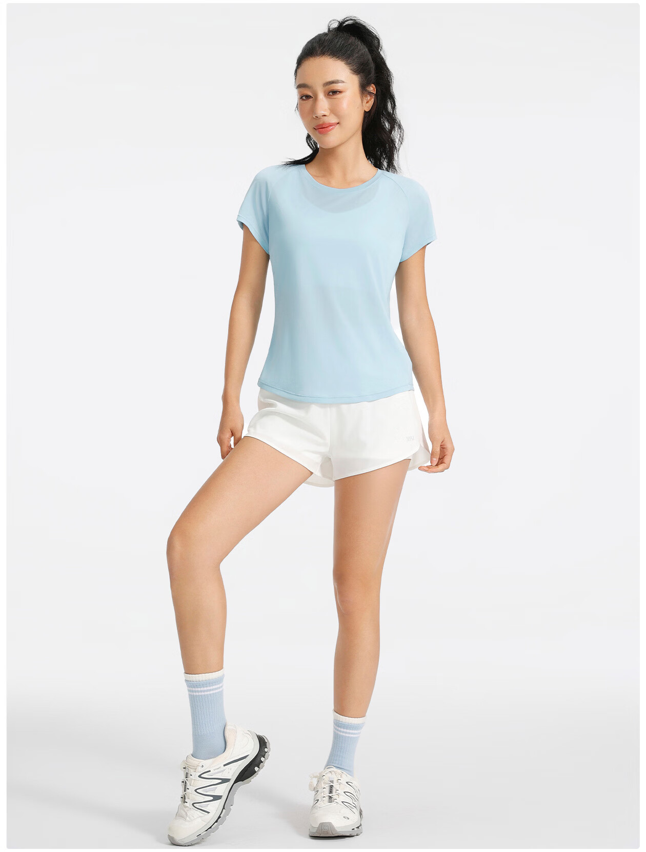 VFU Sports Short Sleeve Quick-Dry Breathable Professional Training Running T-Shirt Lightweight Yoga Wear 2026 New Style Creek Blue S 13