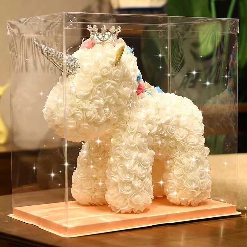 永生花独角兽情人节圣诞节生日礼物送老婆女友闺蜜朋友表白浪漫花情人