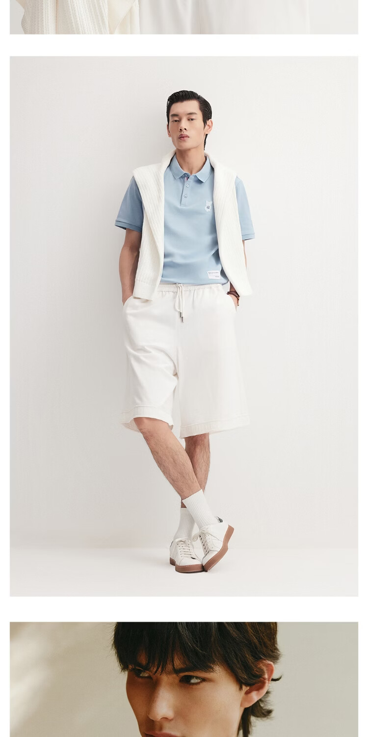 JACK&JONES Cool Touch Men's Spring Polo Shirt Fashion Loose Fit Polo Collar Comfortable Trendy Short Sleeve 226106025 19