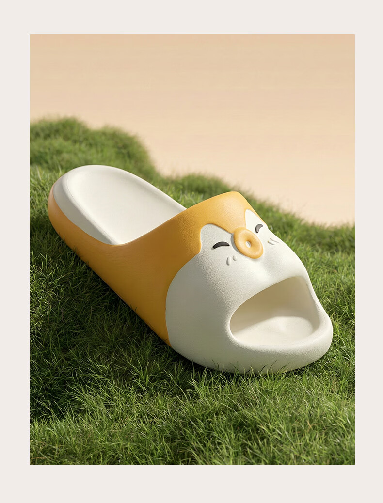 Puxi Women's Slippers 2026 New Indoor Home Non-Slip Odor-Resistant Summer Cartoon Cool Slippers Men Black Size 36-37 7
