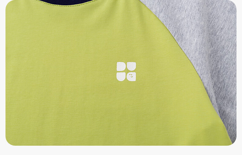 Dudu Kids Colorblock Summer Set Boys Two-Piece Sportswear Girls Short Sleeve T-Shirt and Shorts Cream White 110 16