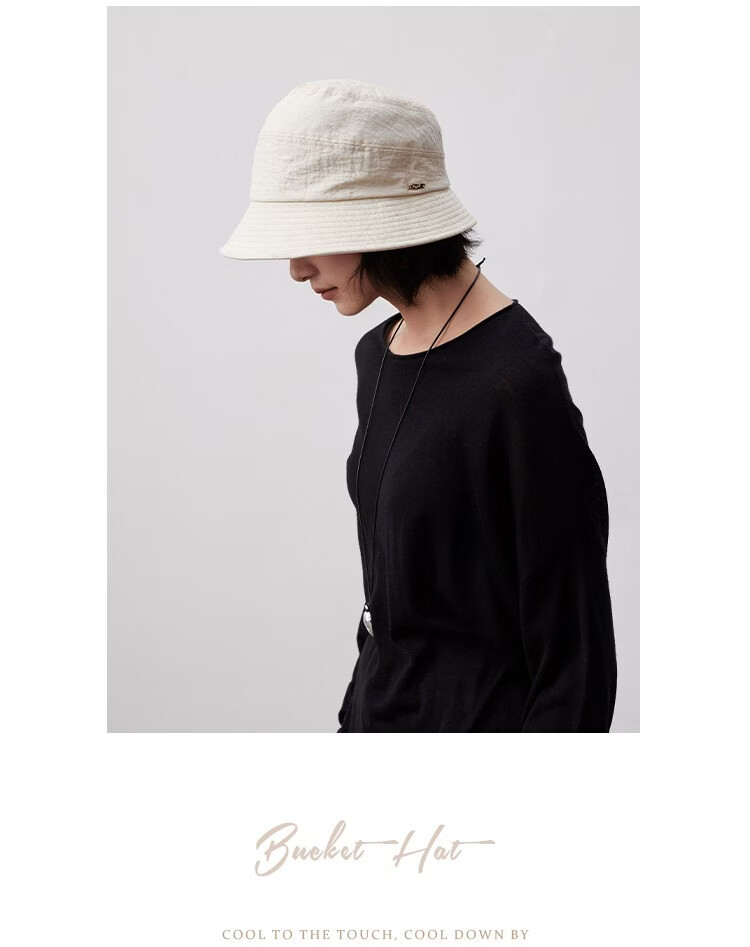 Lagur Cooling Linen "Nature's Essence" Sun Protection Fisherman Hat Small Brim Versatile Summer Sunshade New Style Off-White 14