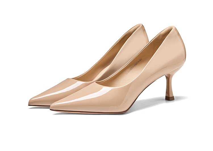 Zhuoshini 2026 New Spring Pointed Toe High Heels Women French Style Thin Heel Professional Nude Pumps Size 39 8