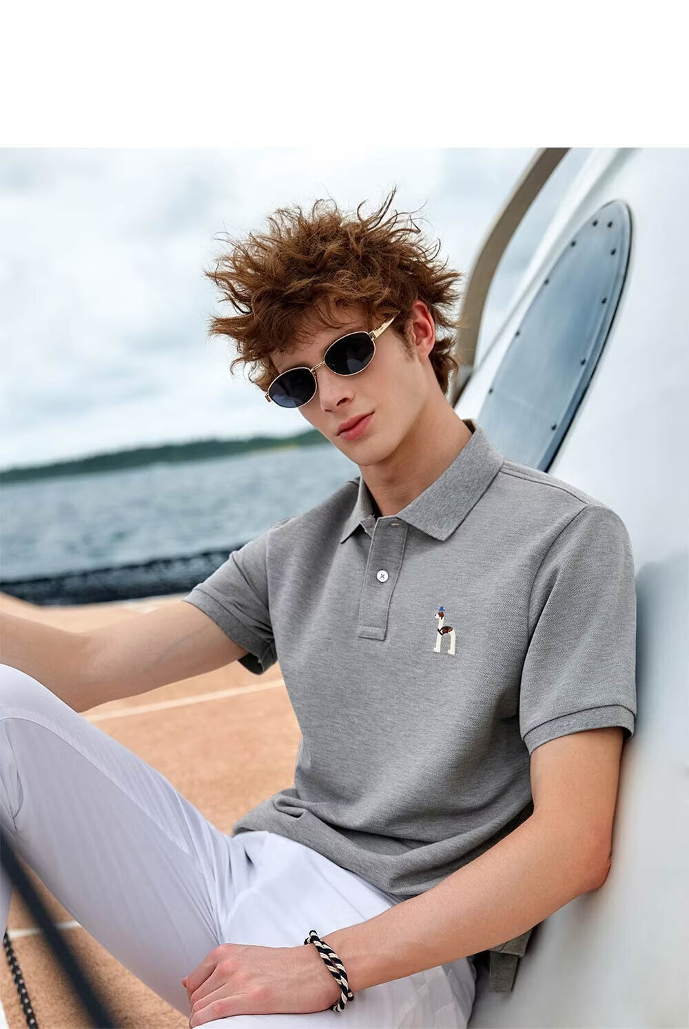 HAZZYS Men's Summer 2026 Short Sleeve Polo Shirt [Cooling/3A Antibacterial/Anti-Mite] 32