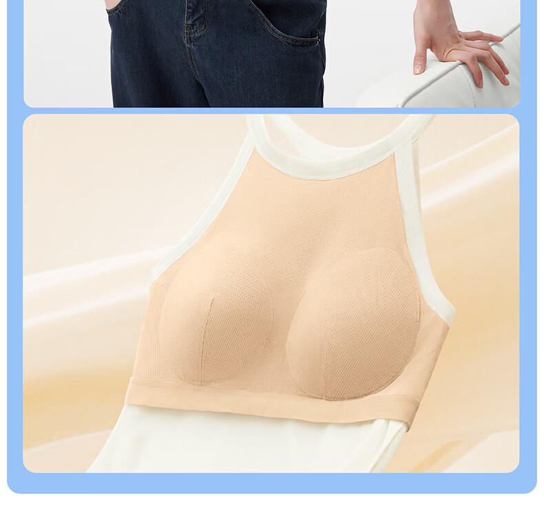 Half-Lined Cooling Padded Halter Tank Top for Women Slim Fit with Built-in Bra Pad Dark Chocolate Black S 12