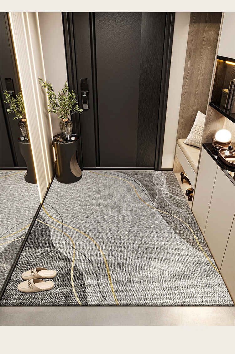 STIMANNI CITY·MANNI Modern Minimalist Entryway Door Mat Indoor Home Protective Dirt-Resistant Thickened Plush Carpet 19
