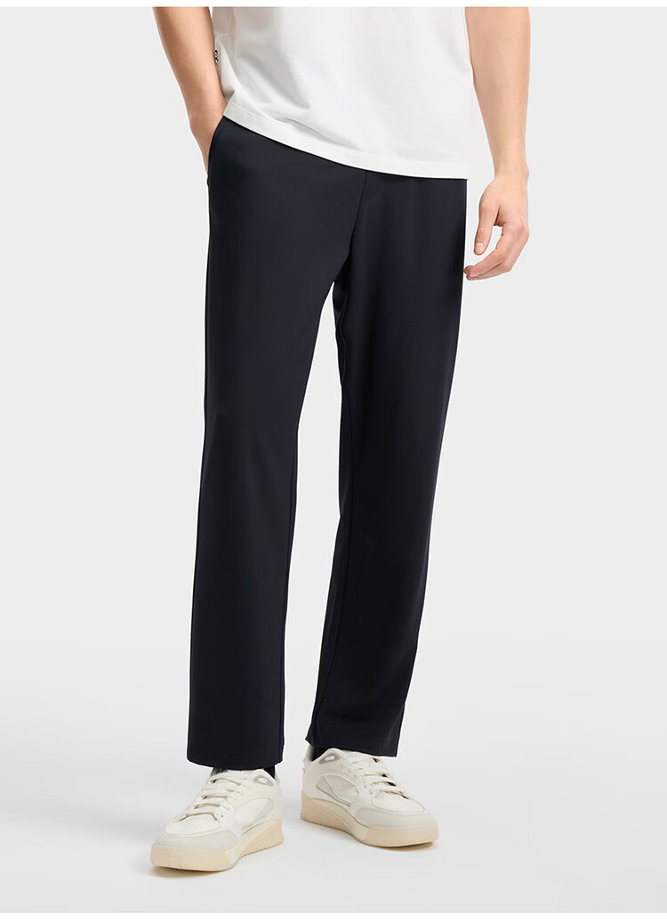 FILA Official Men's Knitted Long Pants 2026 Summer Fashion Simple Casual Comfortable Straight-Leg Pants 14