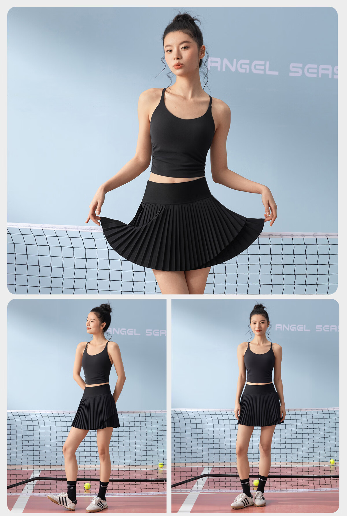 Tianshi Jijie Pleated Tennis Skirt for Women, 2026 New Style Badminton Outfit, Beautiful Sports Skirt, Running Fitness Yoga Short Skirt for Wome 14