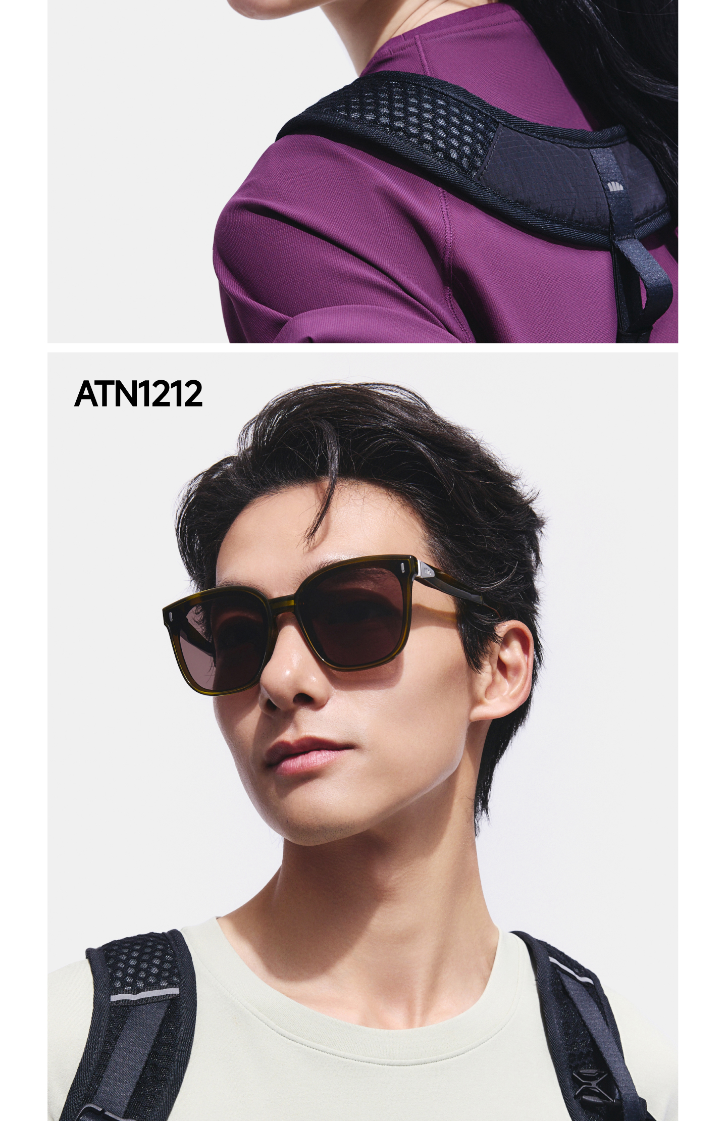 Banana Under Sunglasses Large Square Round Frame Unisex New Driving Outdoor Travel HD Folding Sunglasses FD025 27
