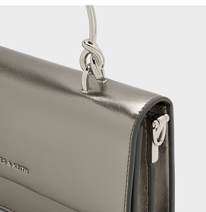 CHARLES&KEITH Textured Handbag, Chain Strap Crossbody Shoulder Bag, Women's Small Square Purse, Birthday Gift, CK6-10840559 33