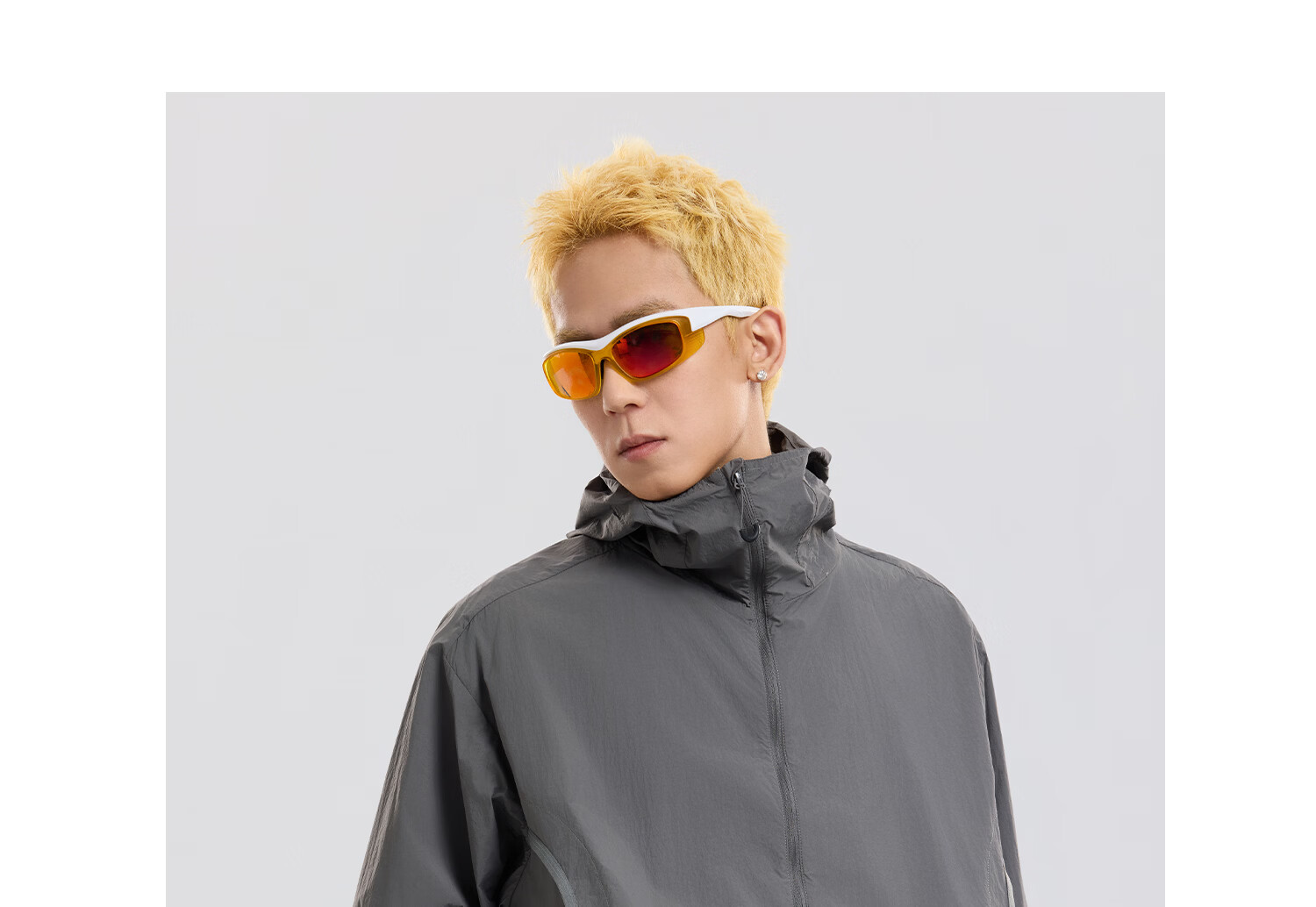 Metersbonwe Men's Sun Protection Jacket Thin Coat UV Protection Outdoor Sports Breathable Sunproof Coat Kas Rock Gray M 27