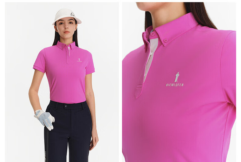 Biyinlefen Golf [UPF500+] 2026 Spring New Women's Sports Casual Stretch Comfortable Breathable Sun Protection Short Sleeve Polo Shirt 12