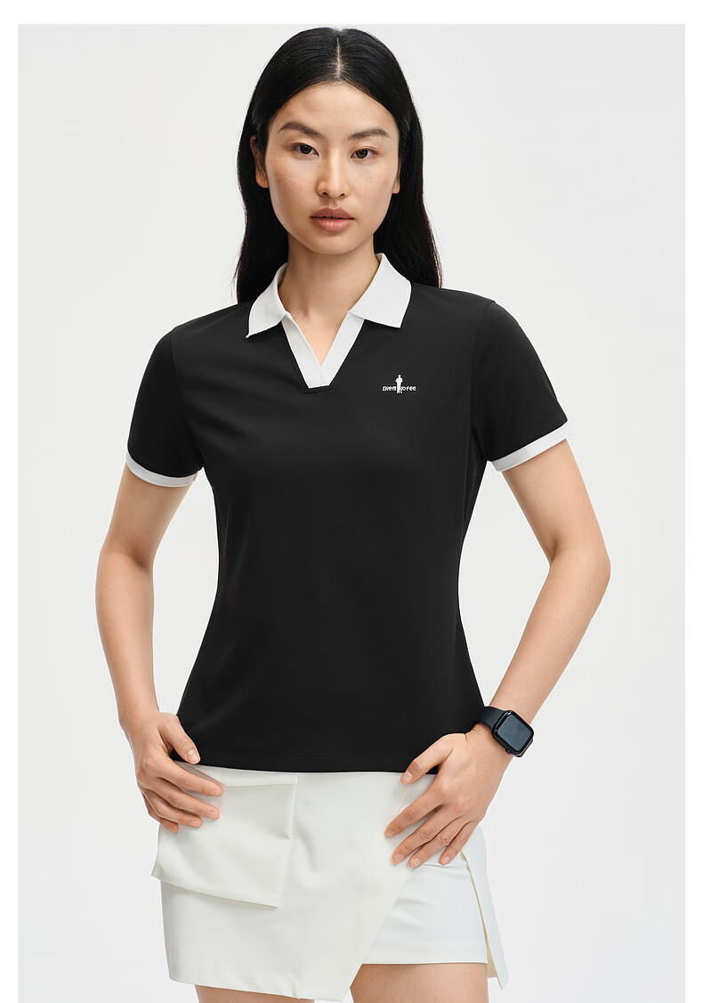 Biyinlefen [Sun Protection Moisture-Wicking Quick-Dry] 2026 Spring Summer New Women's Casual Outdoor Seagull Collar Short Sleeve Polo Shirt 1