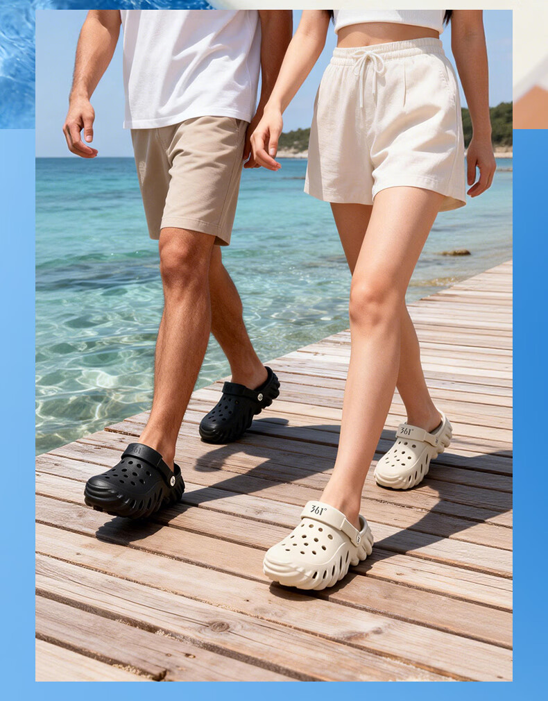 361° Whale Thick-Soled Clog Men's 2026 New Summer Quick-Dry Creek Shoes Non-Slip Slippers Men's Beach Shoes 14