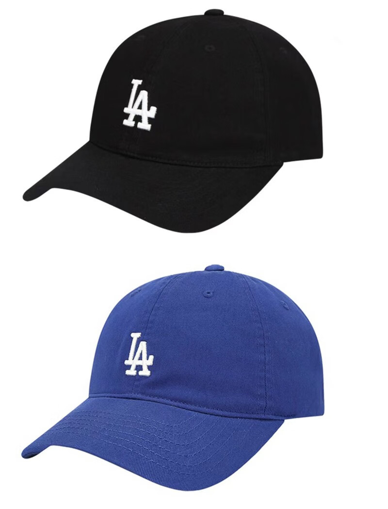 韩国mlb帽子男女款ny棒球帽鸭舌帽软顶小标la刺绣基础款 黄色_代购