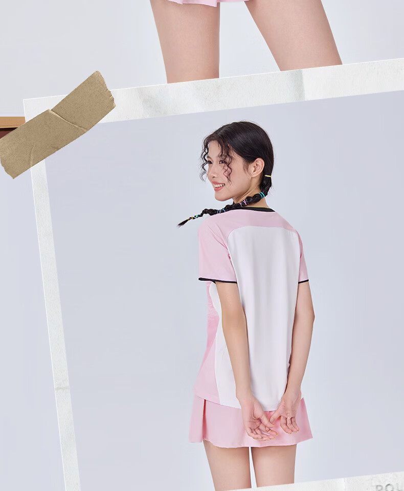 KUMPOO 26th Anniversary New Badminton Skirt Sweat-Absorbing Quick-Dry Breathable Skirt K261W-7063 Dark Blue S 4