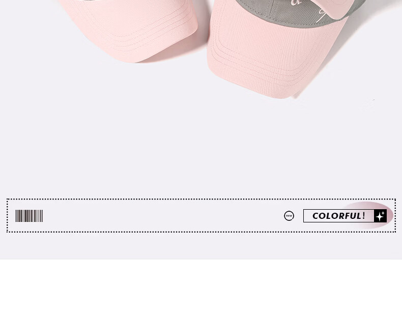 CACUSS Women's Spring Summer Baseball Cap with Bow Embroidery, Colorblock Cotton Visor Hat, Pink and Coffee 12