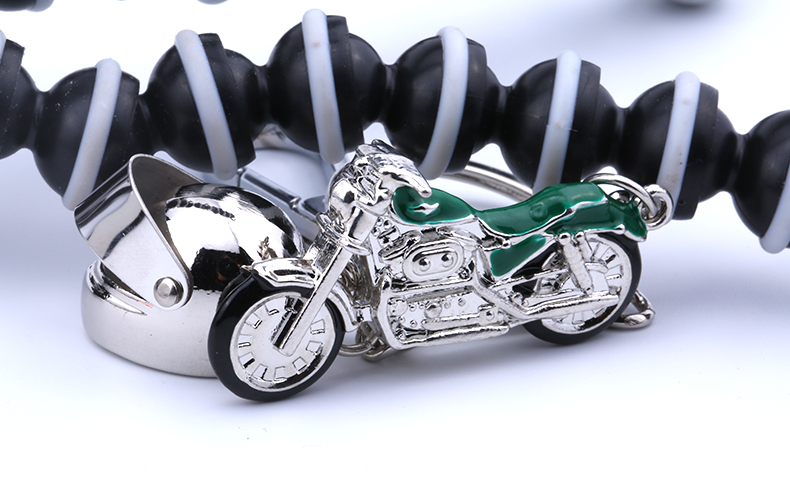 机车挂件摩托车挂件迷你小摩托钥匙扣 纪念品赛车哈雷太子模型 头盔