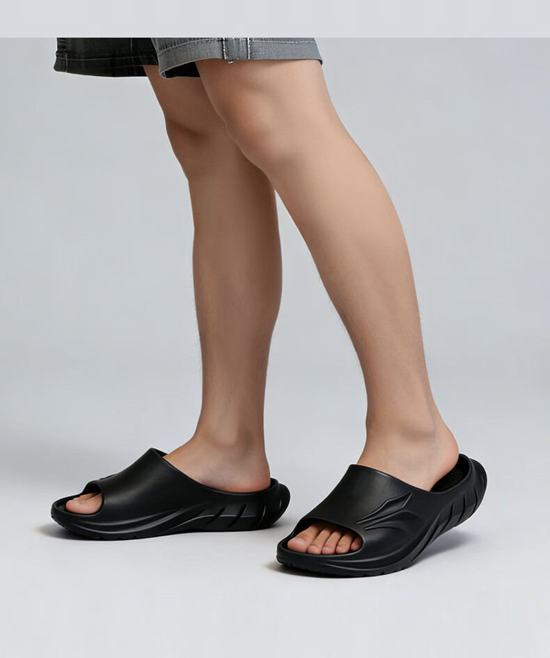 361° Feiyu Men's Slippers 2026 New Sports Recovery Thick Sole Cushioned EVA Outdoor Non-Slip Beach Sandals 12