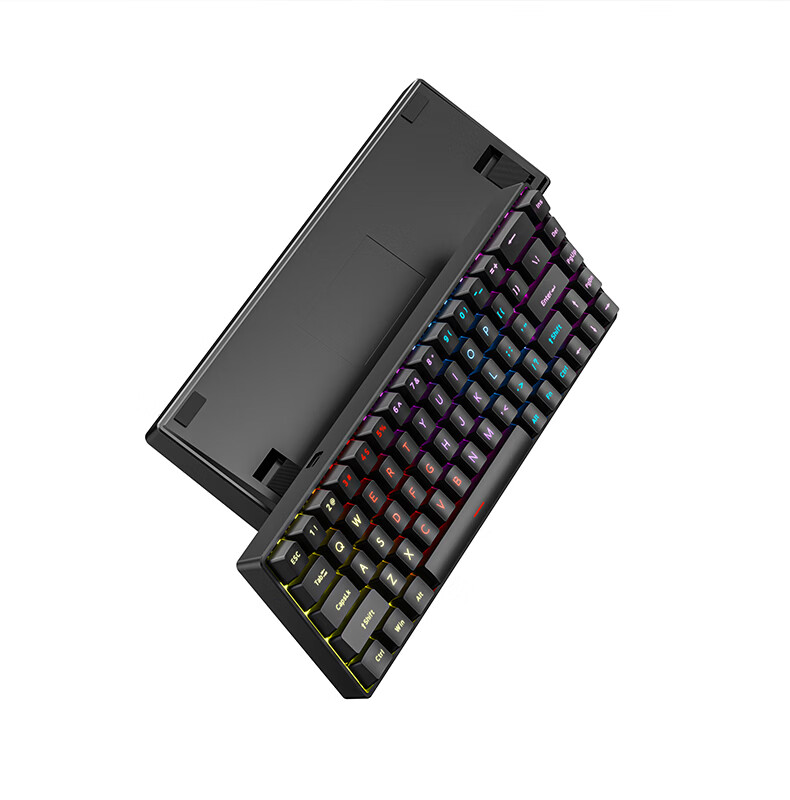 Founder K68 Wired Mechanical Gaming Keyboard RGB Backlit Portable Mechanical Keyboard Computer Tablet Peripheral Keyboard Office Typing E-sports Gaming Keyboard Red Switch 12