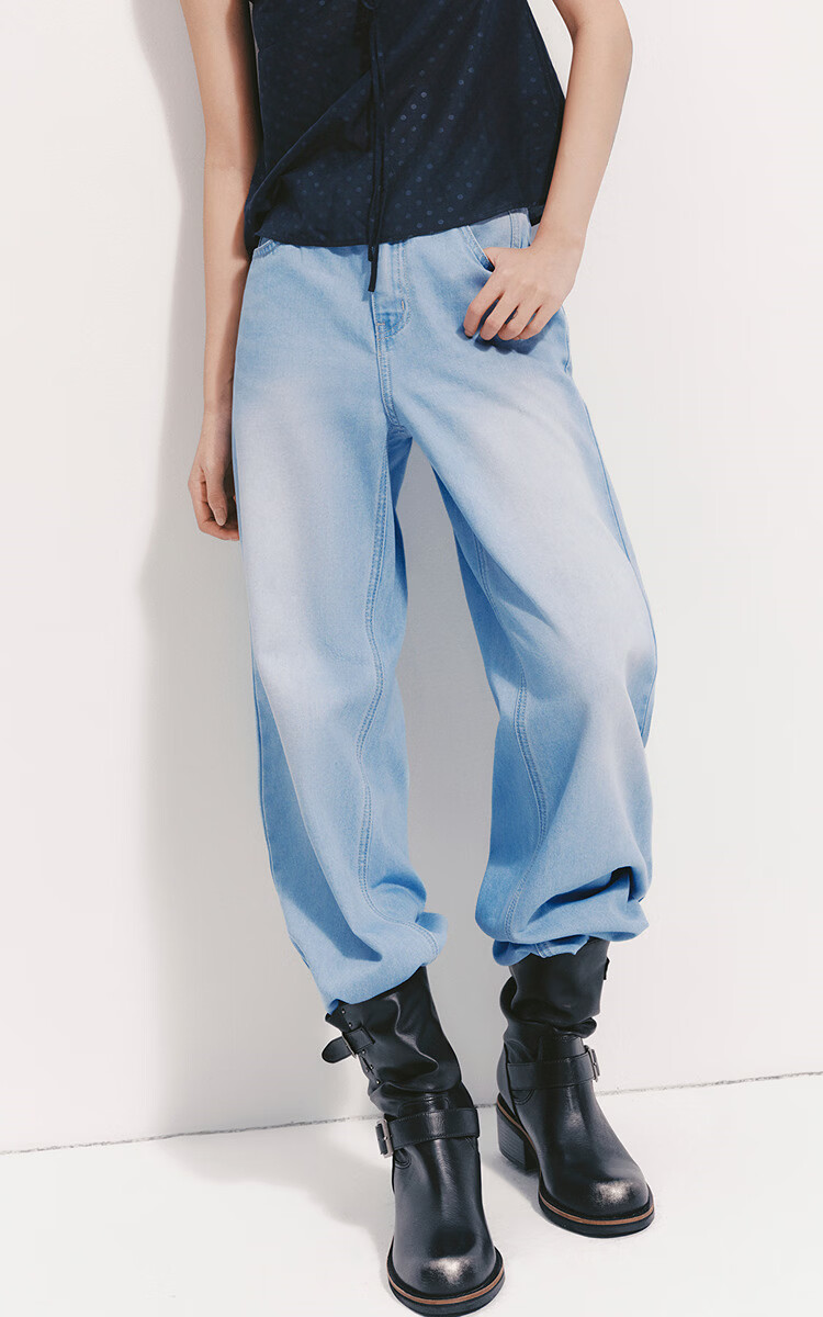 Semir Senrou Women's Summer Cool Antibacterial Wide-Leg Jeans 2026 Long Leg Floor-Length Pants 109326124011 3