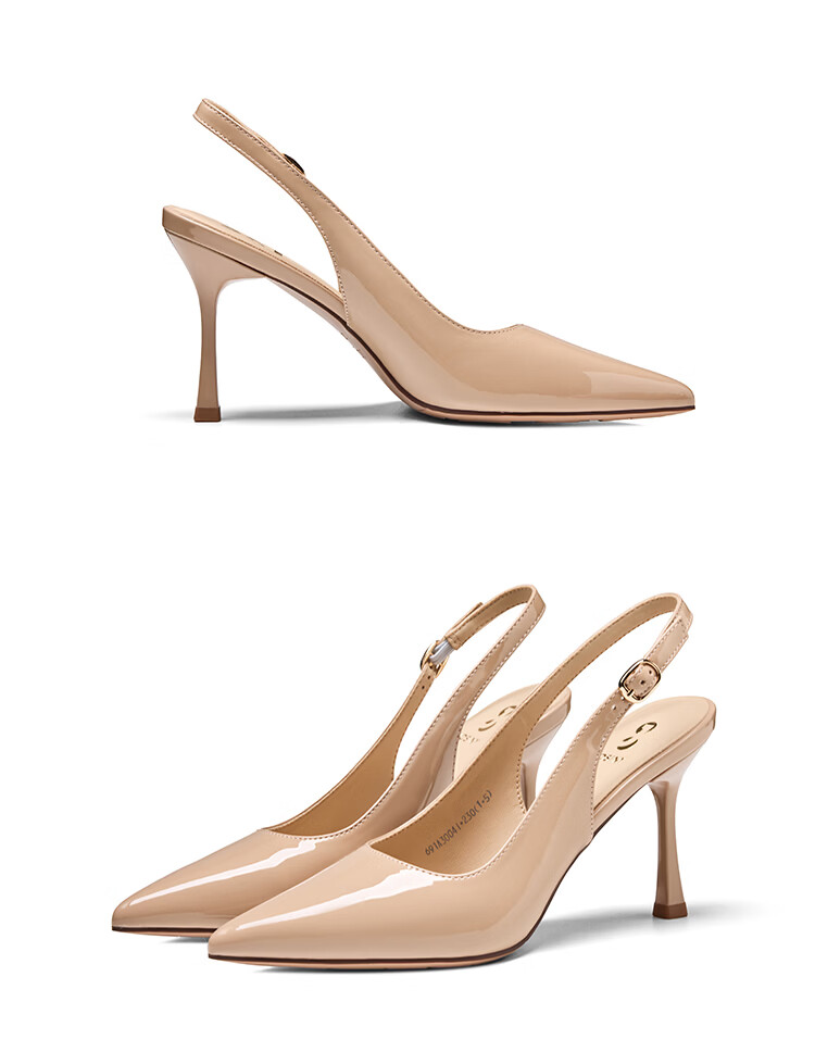 Zhuoshini Elegant Pointed Toe High Heels 2026 Spring Summer New Thin Heel Comfortable Commuter Sandals Off-White Size 35 15