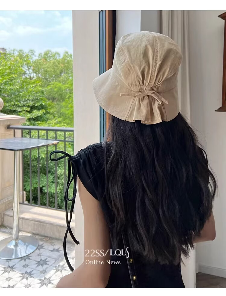 Lagur Casual Lightweight Breathable Cotton Japanese Style Fisherman Hat Women Summer Sun Protection Sunshade Cap Spring Pink Orange 14