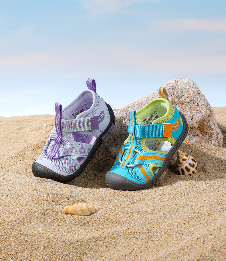 DR·KONG Toddler Walking Shoes Summer Boys and Girls Outdoor Closed-Toe Sandals 2S13A2008BM Blue/Green Size 20 4
