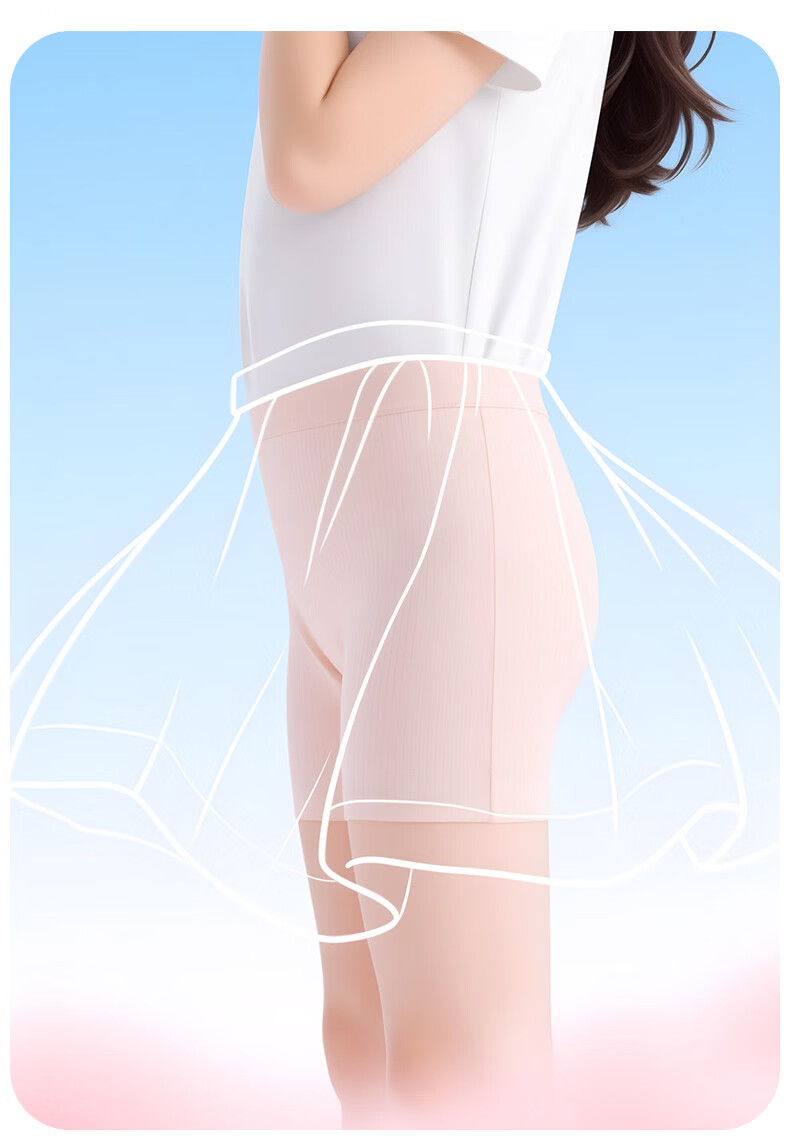 Modal Girls' Safety Shorts Summer Thin Breathable Ice Silk Seamless Children's Underwear Anti-Exposure Two-in-One Bottoming Boxer Shorts 11